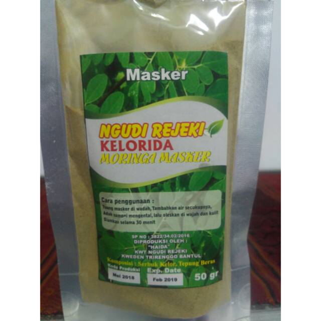 Masker Wajah Daun Kelor