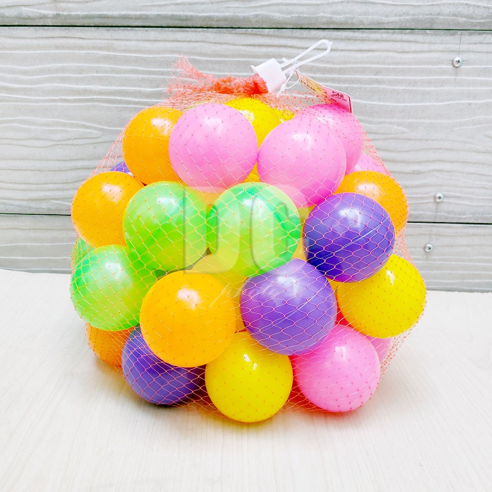 Bola Plastik Isi 50pcs Mandi Bola Warna Warni