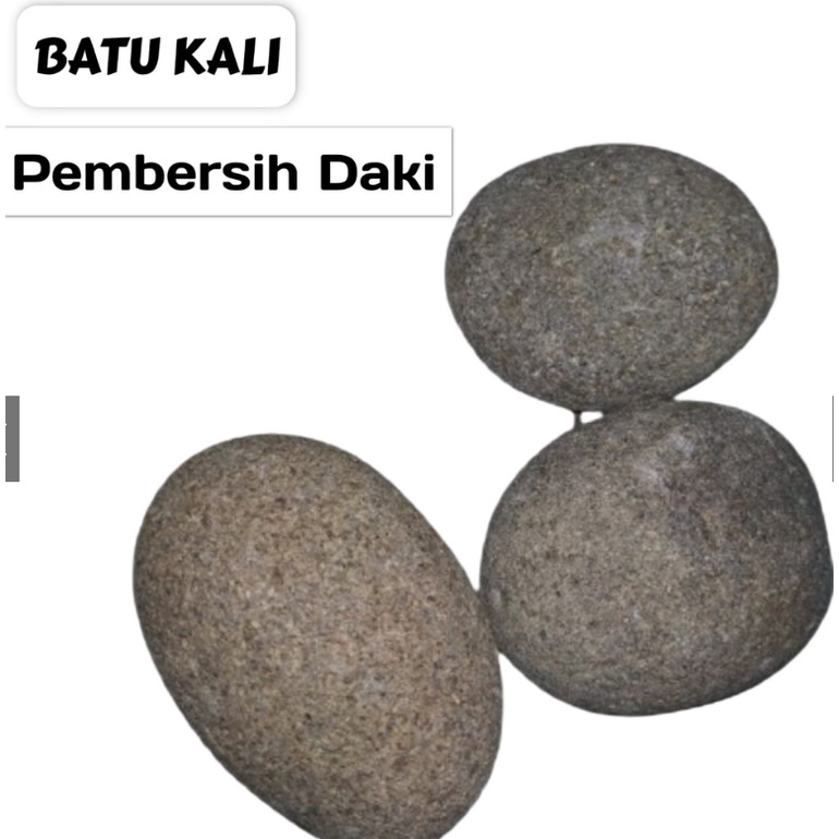Batu Gosok Daki Pembersih Kulit Mati / Batu Gosok Mandi / Gosokan Badan / Dari Aliran Sungai Setail 