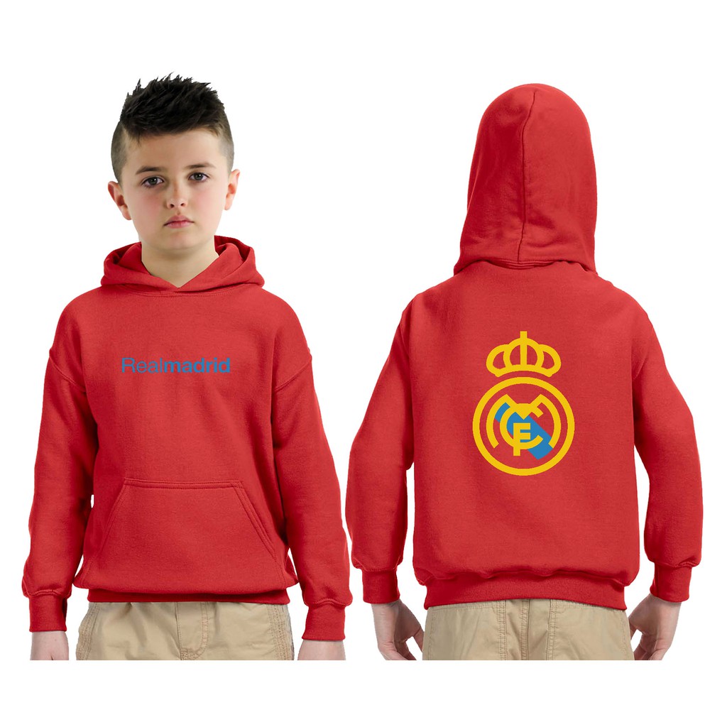 Jaket anak Hoodie Realmadrid Jaket team bola Bahan Premium