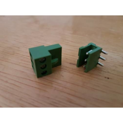 konektor green HT3.96mm 3p Tekuk L terminal block connector HT396 pair