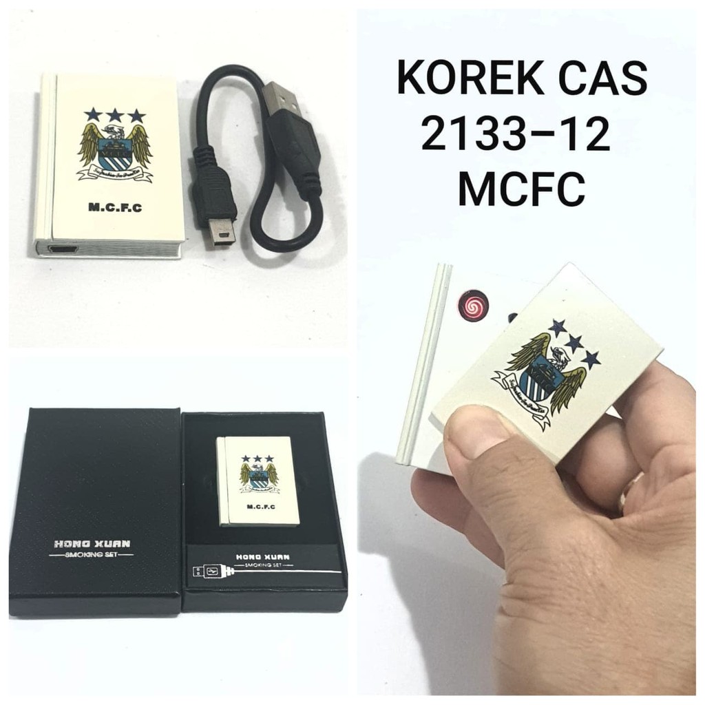 Super Sale! KOREK API CAS USB MANCHESTER CITY FC 2133-12 KOREK ELEKTRIK CHARGER