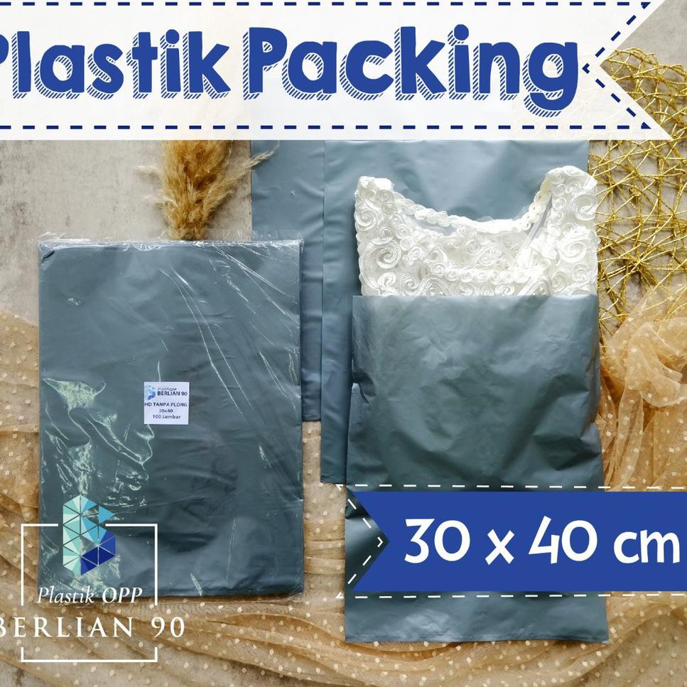 Terbaru 6FDHC PLASTIK HD TANPA PLONG 30 x 40 cm / PLASTIK PACKING / PLASTIK OLSHOP Isi 50 PCS 63 Pas