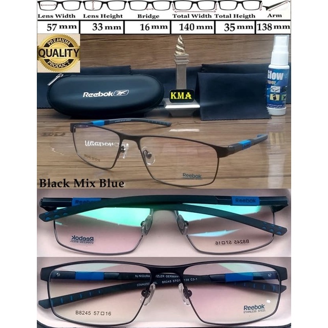 Kacamata Minus Pria - Kacamata Minus Reebok Elgrant Frame Kacamata Sporty Frame Pria Premium