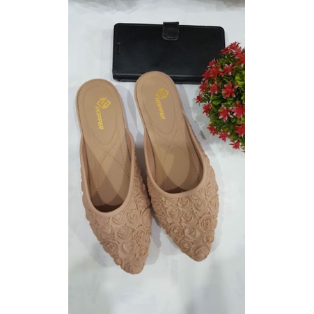 sandal selop karet jelly perempuan skipper