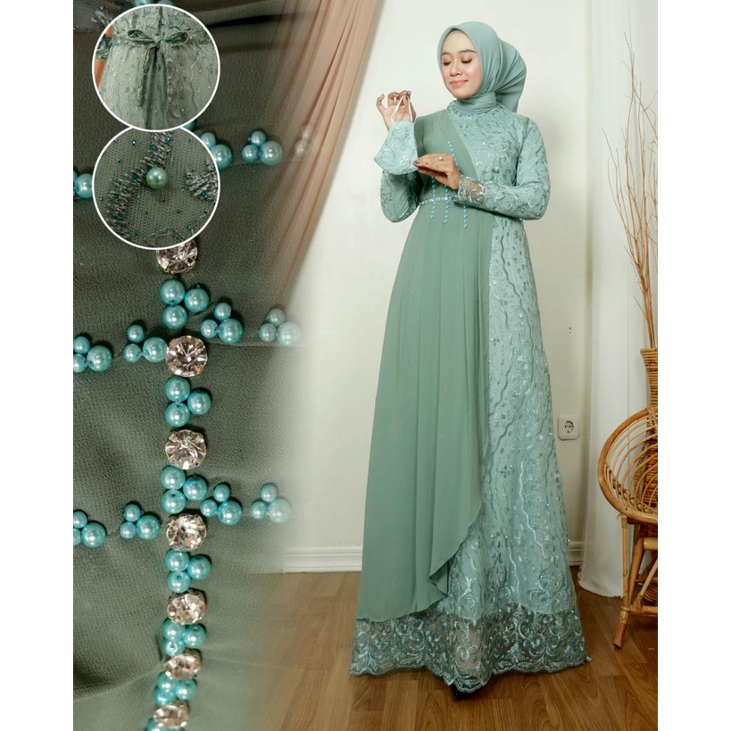 By GoldenStore - GAMIS MAUDY GAMIS MODERN GAMIS PESTA DRESS MEWAH GAMIS LEBARAN GAMIS KONDANGAN BAJU SERAGAM BAJU WISUDA GAMIS TULLE GAMIS MEWAH OUT FIT WANITA FASHION MUSLIM