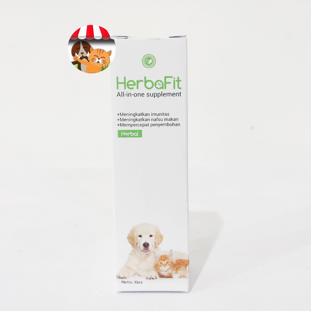 Herbafit 10ml - Vitamin Kucing Anjing Suplemen Kucing Anjing Herba Fit