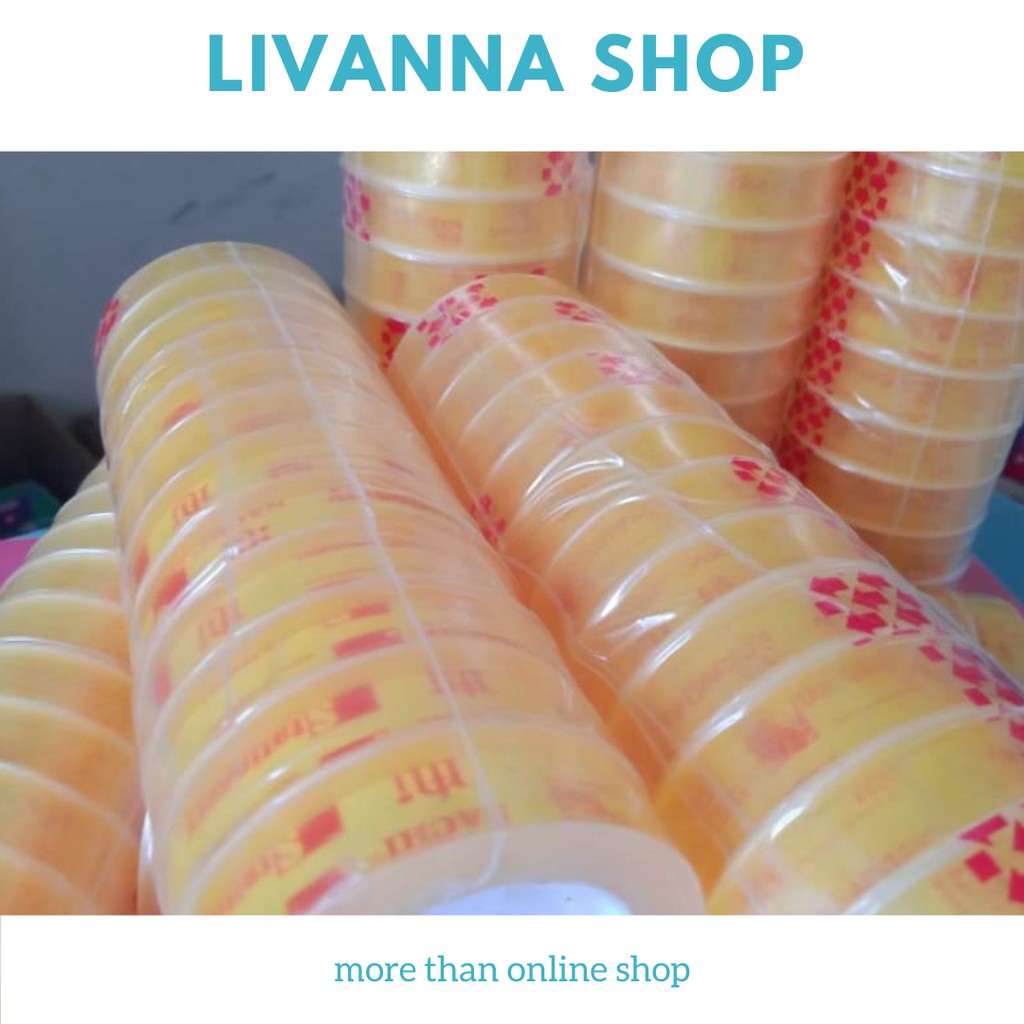 

ISOLASI /PLAKBAN / SELOTIP / SOLATIP NACHI 0.5 INCH(12 MM X 25Y) GROSIR MURAH