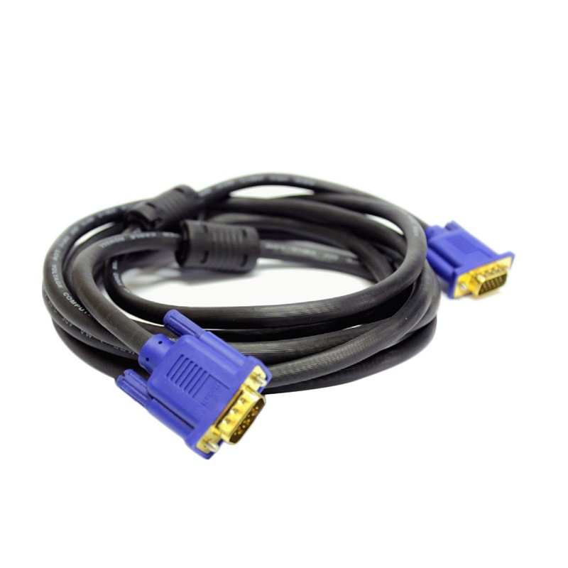 KABEL VGA HIGH QUALITY WITH GOLD PLATED MALE TO MALE