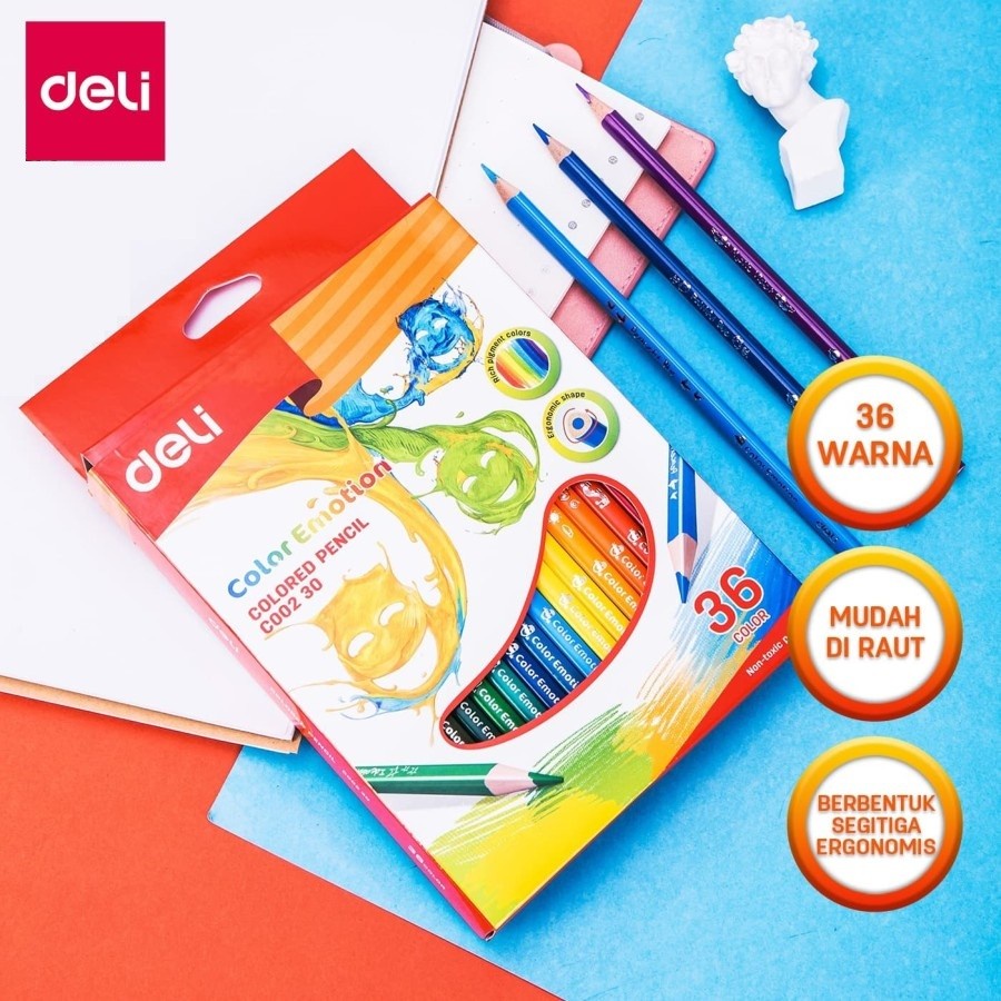 

Deli | Pensil Warna (Watercolor Pencil) Color Emotion 36| EC00730