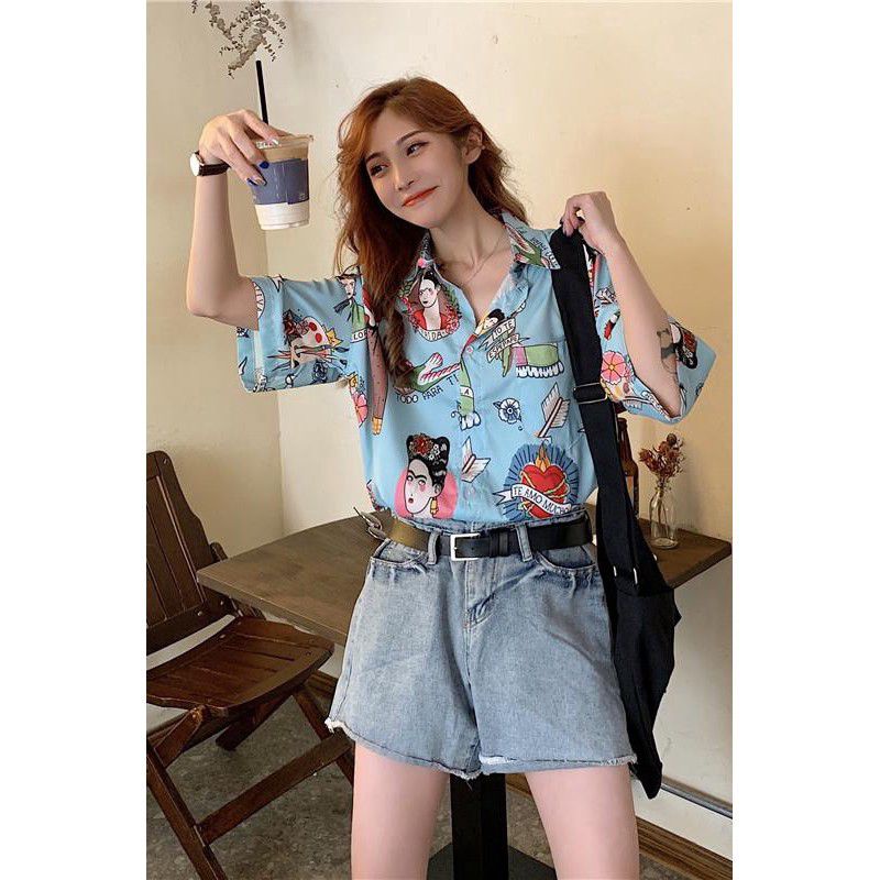 [SALE] KEMEJA WANITA FRIDA VINTAGE | KEMEJA VINTAGE | KEMEJA OVERSIZE | KEMEJA