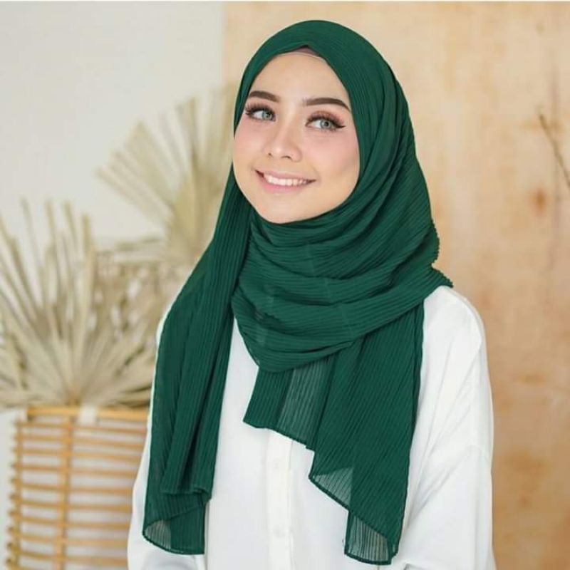 COD Pashmina Full Plisket Pashmina Ceruty Pashmina Plisket Pashmina Best Seller