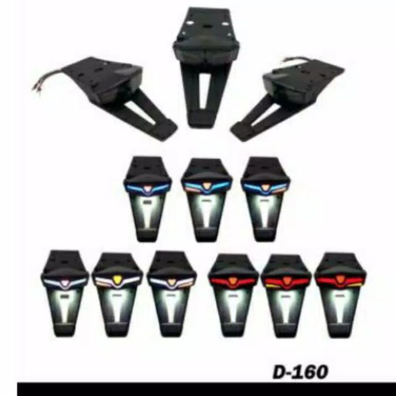 spakbor buntut lampu stop belakang stoplamp KLX 3in1 variasi model transformer new kawasaki