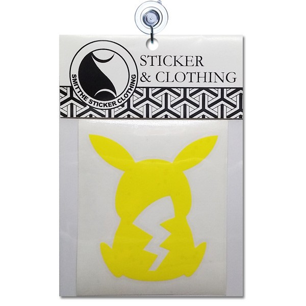 Stiker Pikachu Silhouette Cutting Sticker Pokemon Anime