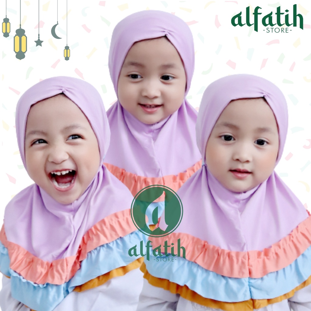 ALFATIH STORE / JILBAB ANAK SYIRIA GOTIK PELAGI /JILBAB ANAK REMPEL RAINBOW /HIJAB ANAK / HIJAB COD / KERUDUNG ANAK HIJAB ANAK BAYI PEREMPUAN / HIJAB ANAK / JILBAB ANAK BAYI USIA  0-3 TAHUN BAHAN JERSEY PREMIUM NYAMAN DI PAKAI