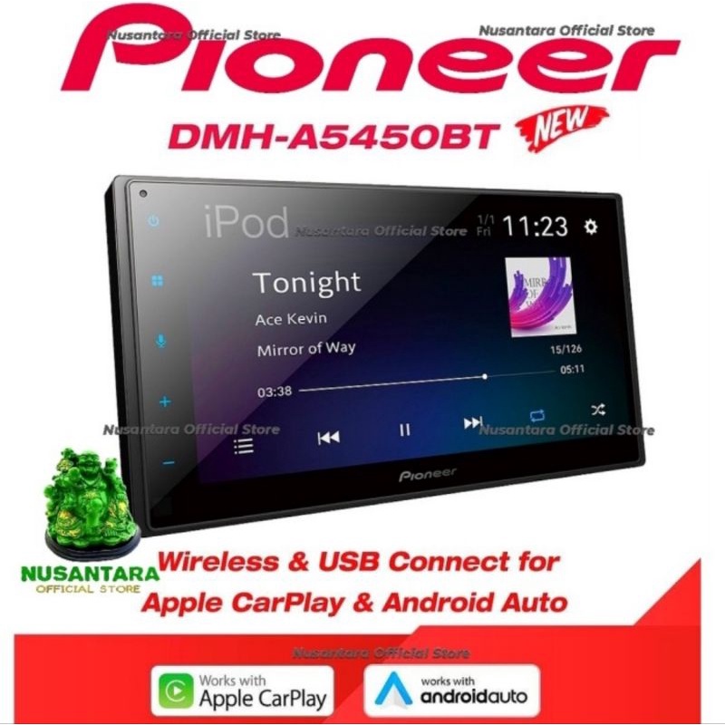 PROMO 2022 Pioneer DMH-A5450BT Carplay Android Auto 6.8 inch DMH A5450BT