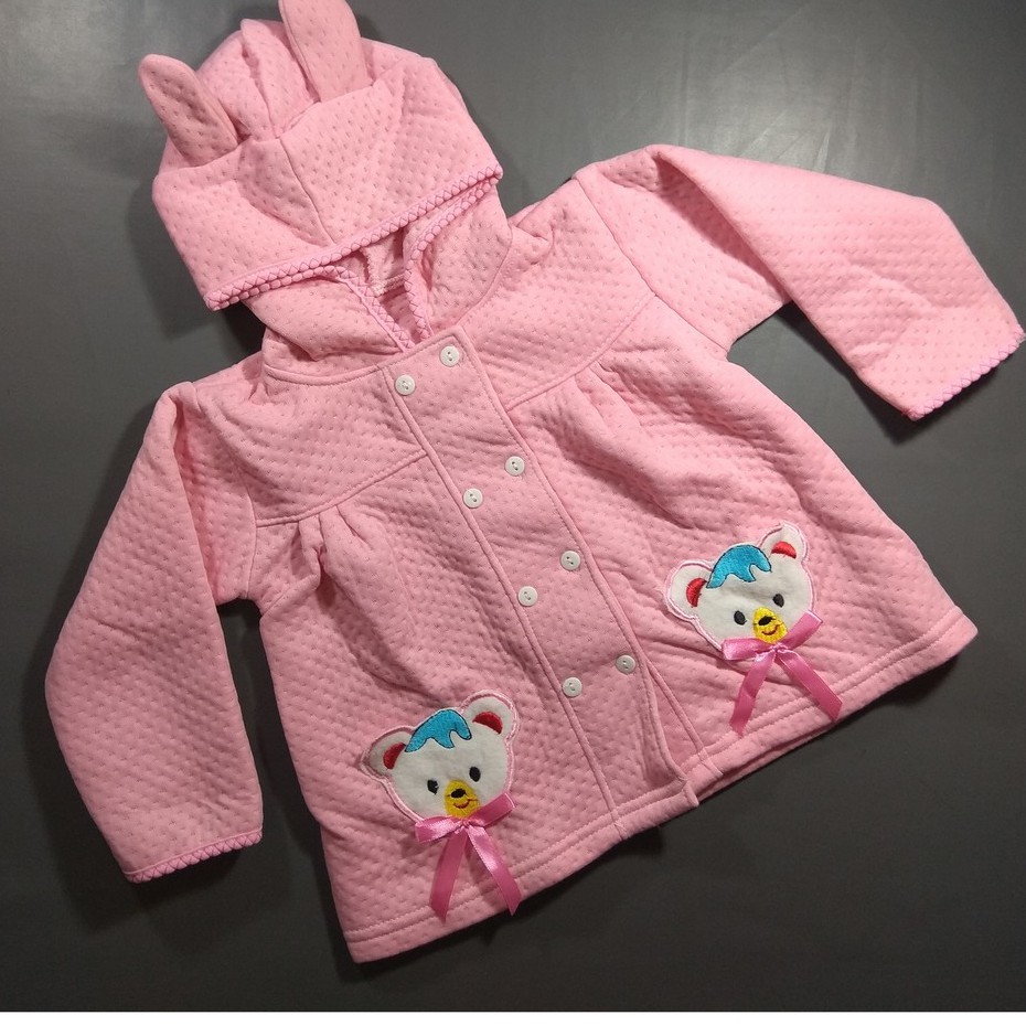 Dah Li - Jaket Bayi Perempuan Kupluk Aneka Karakter Lucu-6