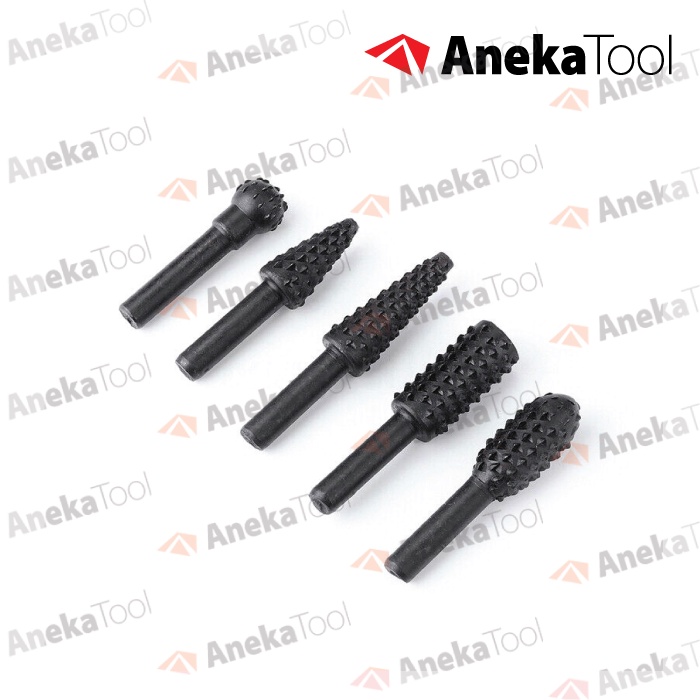 5pc Mata Bor Gerinda Kikir Ukir Kayu Rasp Set Woodworking