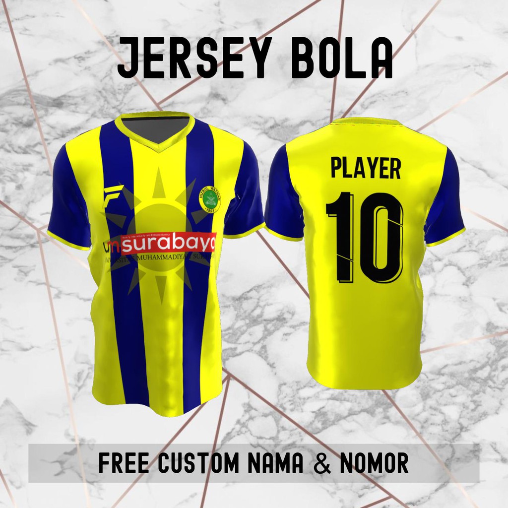 Jersey Hizbul Wathan FC Klub Bola Baju Kaos Custom Nama dan Nomor Punggung - 527