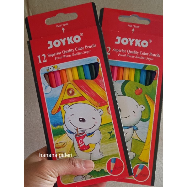 

PENSIL WARNA JOYKO COLOR PENCILS 12 WARNA PENSIL GAMBAR PANJANG