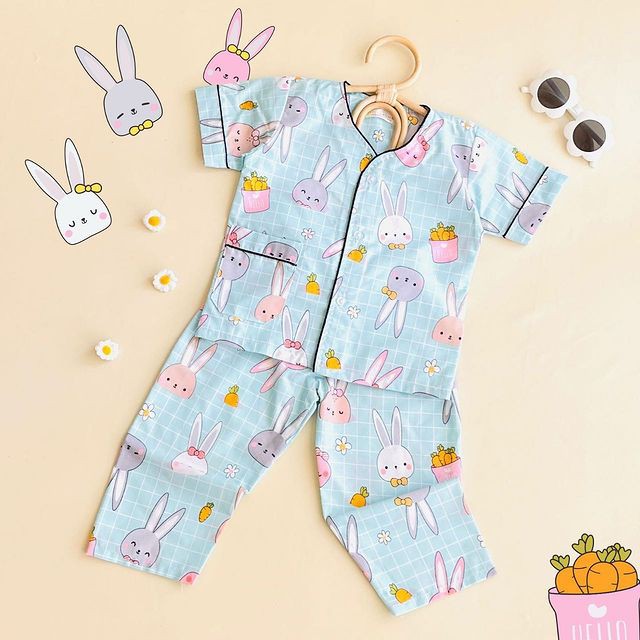 Afsheenastore Baju Tidur Anak Piyama Gemes Little Aruma / Ready Size S