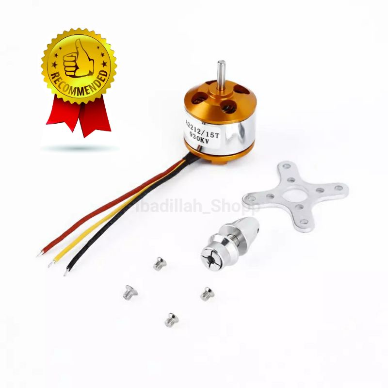 Dinamo Brushless Motor A2212 KV1400 untuk berbagai macam RC Multirotor Aircraft.