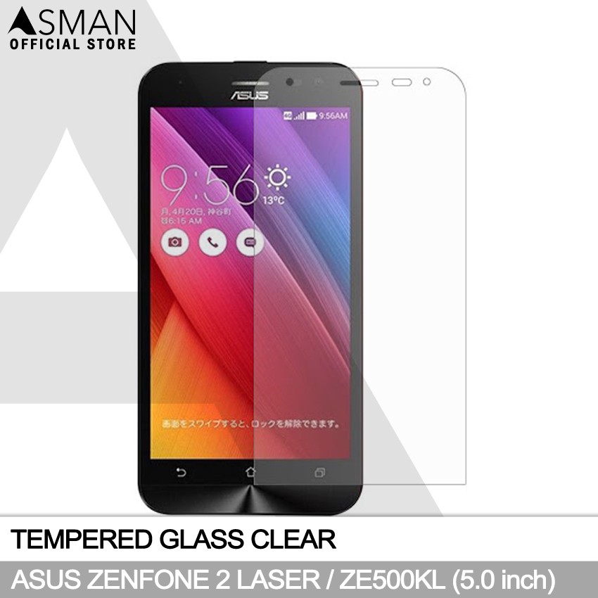 Tempered Glass Asus Zenfone 2 laser / ZE500KL (5.0&quot;) | Anti Gores Pelindung Layar Kaca - Bening