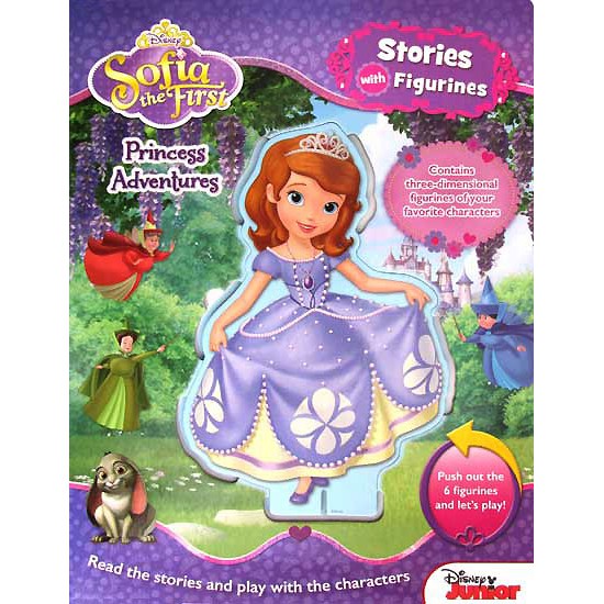 Sofia the First Princess Adventures Board Book with Stories Figurines