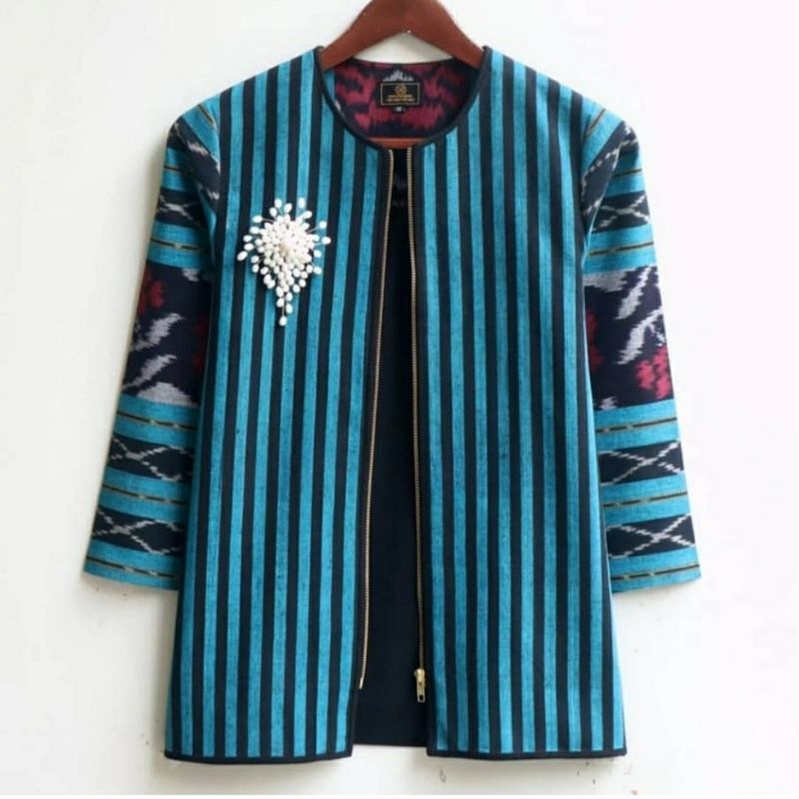 BLOUSE TENUN -JAKET TENUN  JEPARA ETNIK LURIK