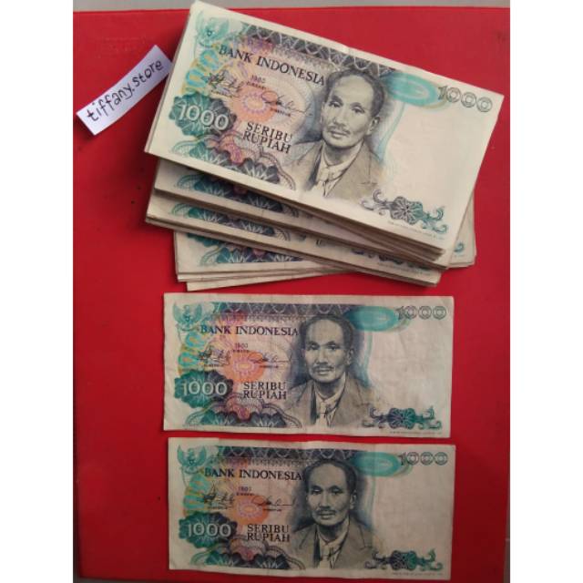 Uang kuno atau uang lama Rp 1000 Soetomo tahun 1980