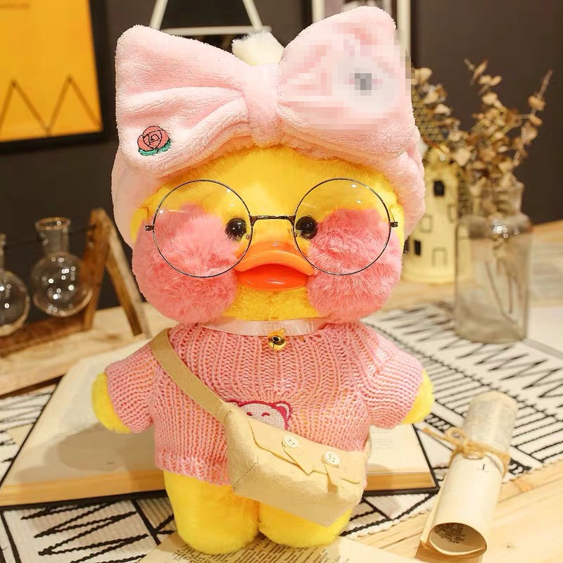 WE Mainan boneka Bebek Kuning Lala-Fanfan 30CM Stuffed Plush duck doll 2022 untuk Hadiah Anak