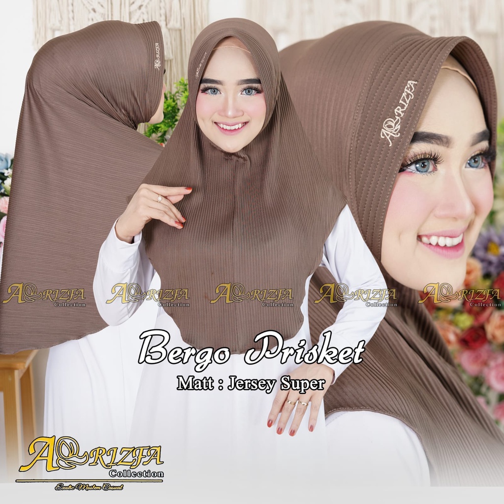 Jilbab Instan Bergo pad Plisket By Ar-rizfa