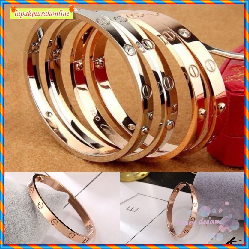 GELANG TITANIUM ANTI KARAT / GELANG WANITA TITANIUM