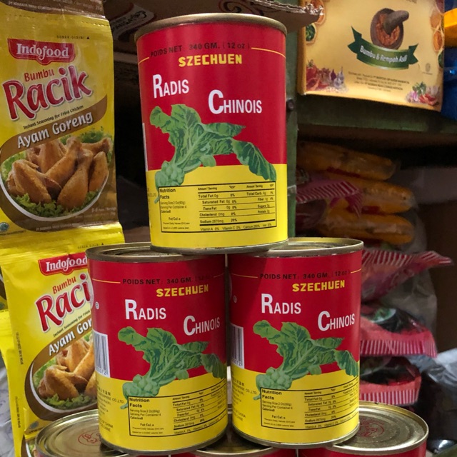 

SzeChuen Chai Radis Chinois / Preserved Vegetable Mustard Steams Whole 340gr
