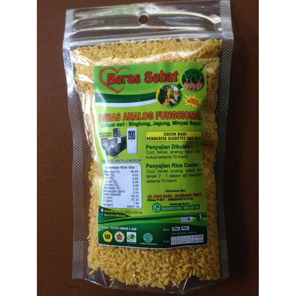 

Beras Sehat Analog Fungsional 250g (Untuk Diet & Penderita Diabetes)