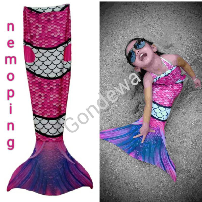 Kostum mermaid anak baju putri duyung anak perempuan