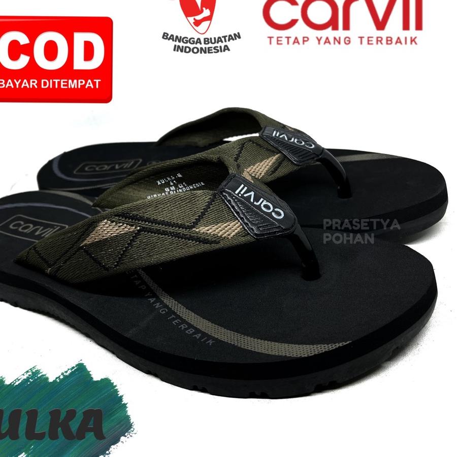 ⅍ Sandal Pria Carvil Original Anti Air - Sendal Carvil Pria Original ۝