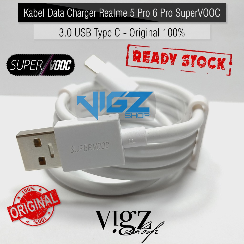 Kabel Data Charger Realme GT Neo2 X / X2 / Pro / X3 SuperZoom / Narzo 20 Pro / Narzo 30 Pro GT Master Edition Neo2 Dart Charge SuperVOOC Original 100%