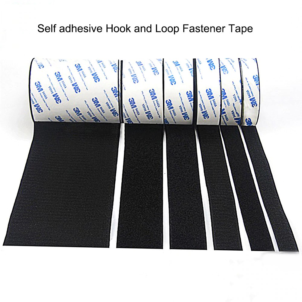 Lakban Velcro Hook and Loop Magic Nylon Sticker 20mm 1 Meter - NIKTO