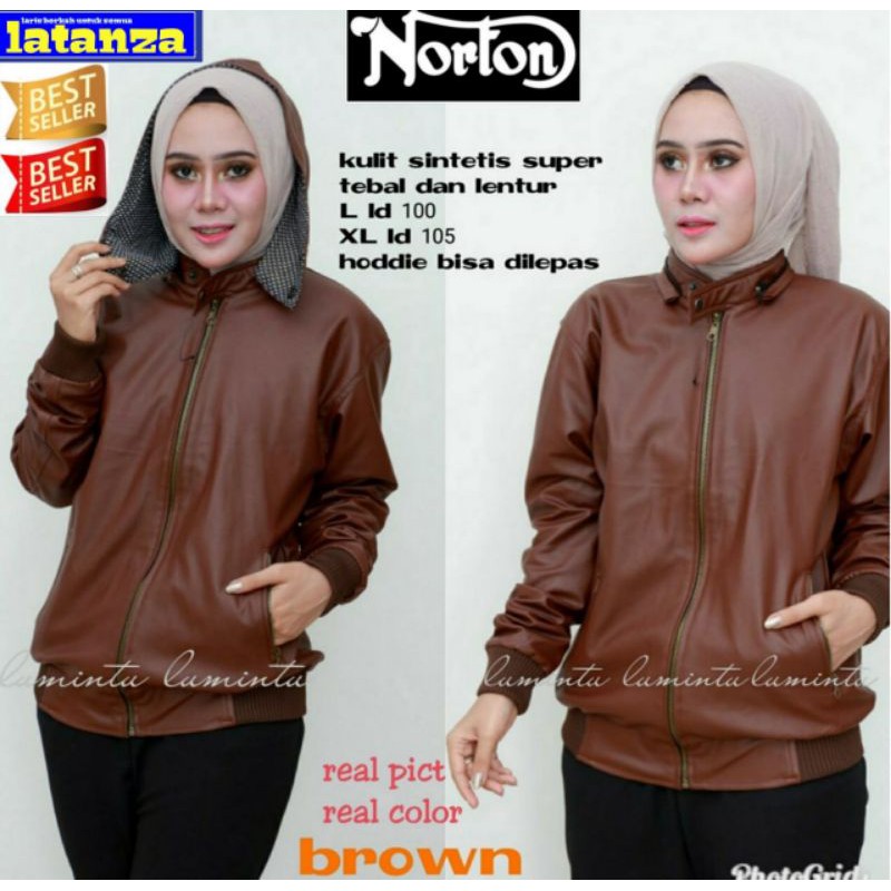 GHUI ~ NORTON JAKET KULIT CEWEK (BY LATANZA)