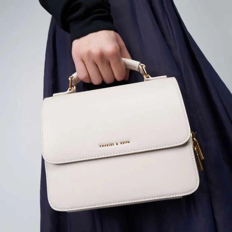 6.6 SALE | CK Front Flap Top Handle Crossbody Bag