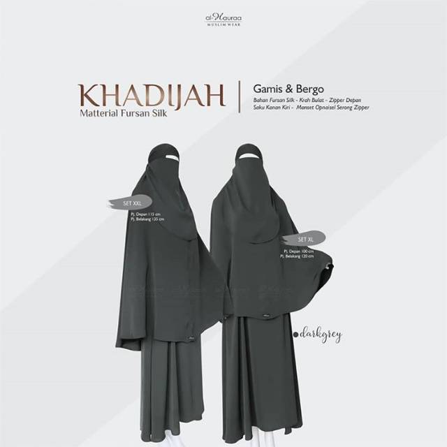 Bergo Khadijah Al haura