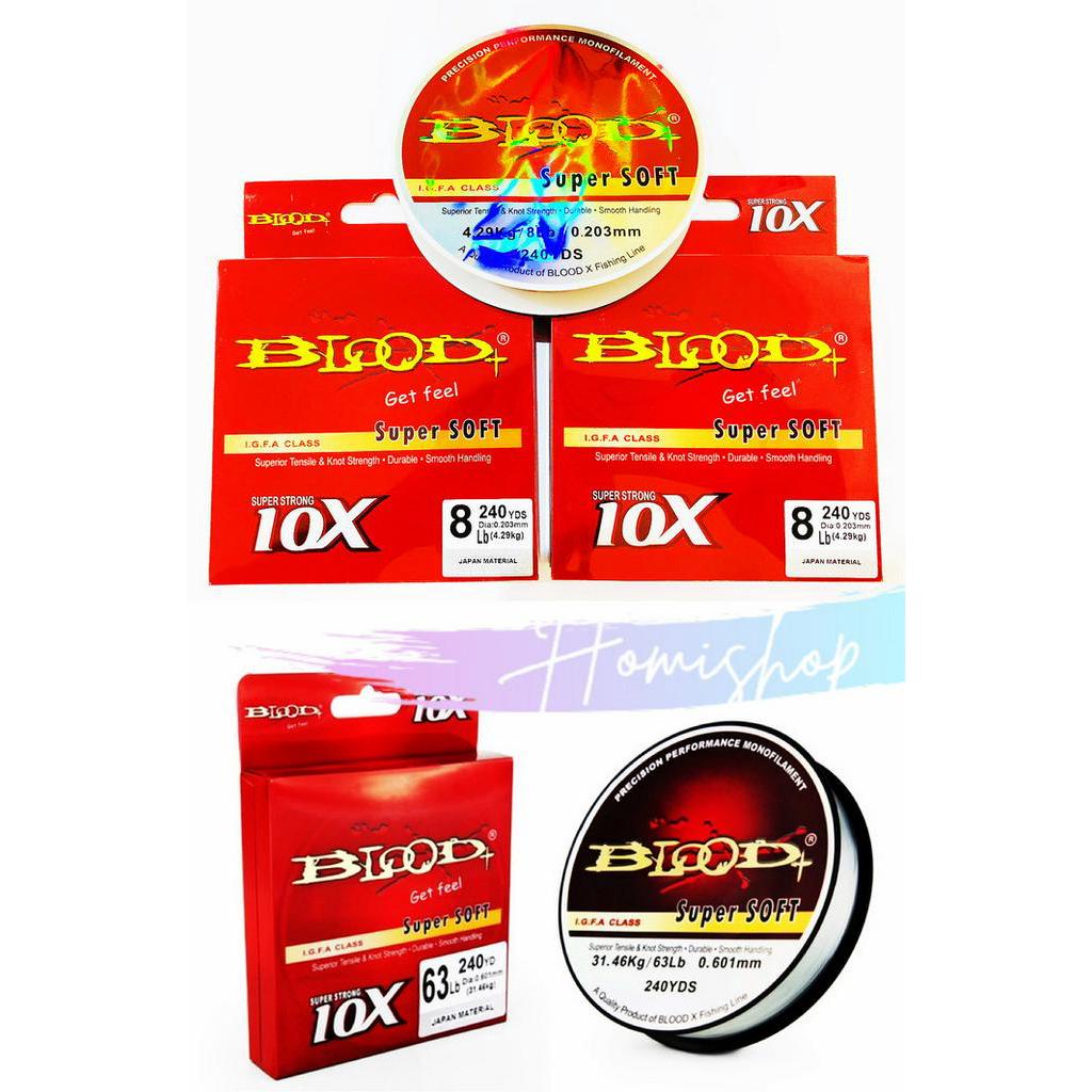 Senar BLOOD 10X Super Soft 240Yd