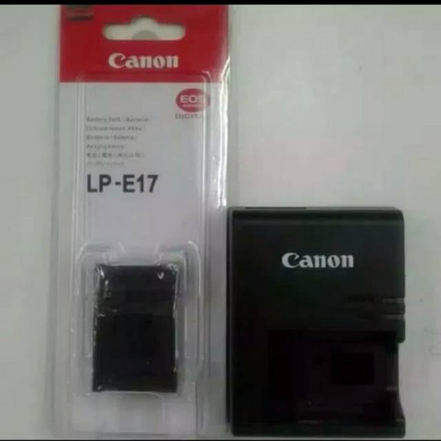 Paket charger dan Batre Kamera Canon Eos M3/M5/M6/700D/750D/800d