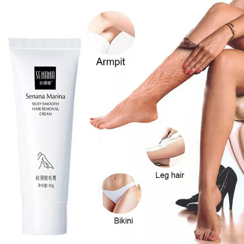 Senana Marina Hair Removal Cream Perontok Bulu Rambut Ketiak Bulu Kaki Tangan Ranpa Rasa Sakit / Krim Penghilang Bulu Alami Murah / Krim Perontok Bulu Kaki / Krim Perontok Bulu Ketiak / Krim Penghilang Bulu Tanpa Rasa Sakit / Krim Perontok Bulu Kemaluan