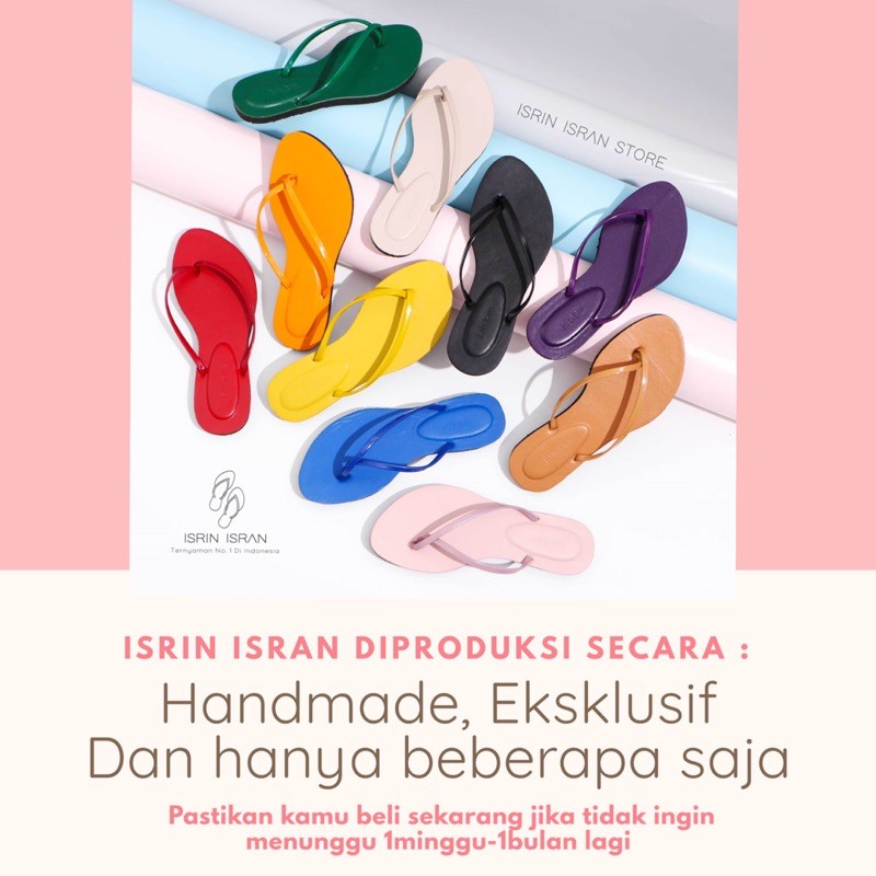 ( JEPIT  ETALASE 1 ) Sandal Wanita teplek tali flip flop nyaman ISRIN ISRAN