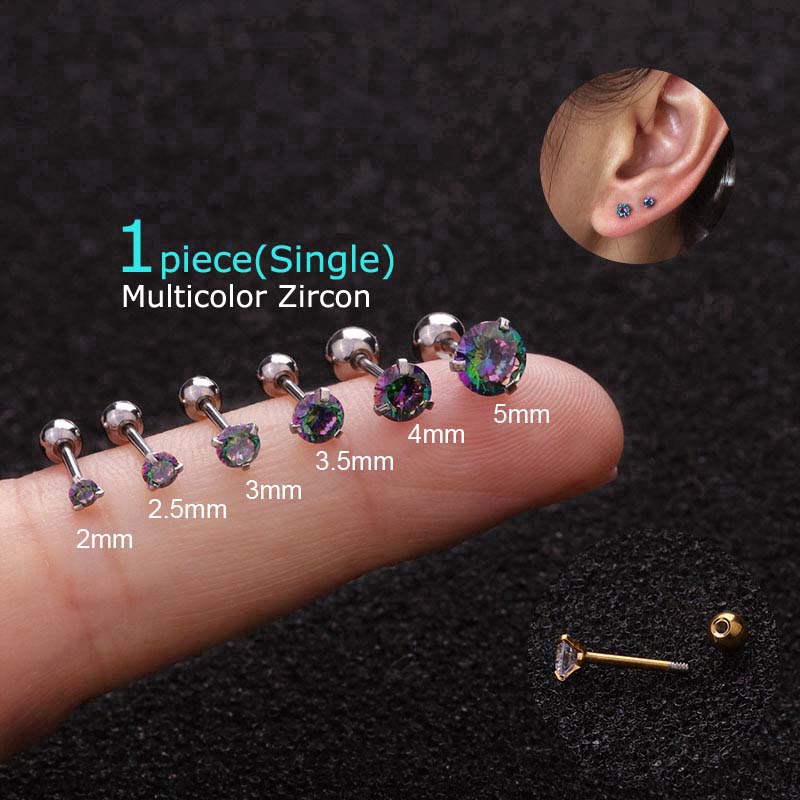 1piece 3claws Tragus Earrings Cartilage Daith Tragus Helix Piercing Stainelss Steel