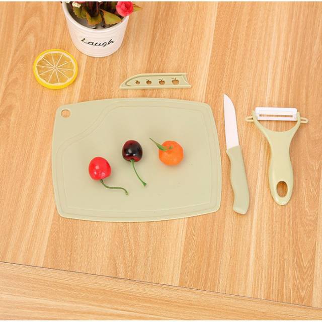 TERBARU!! Set Alat Dapur Pisau Mini Kupas Buah Telenan 3 in 1 Unik Lucu BAYAR DI TEMPAT(COD)