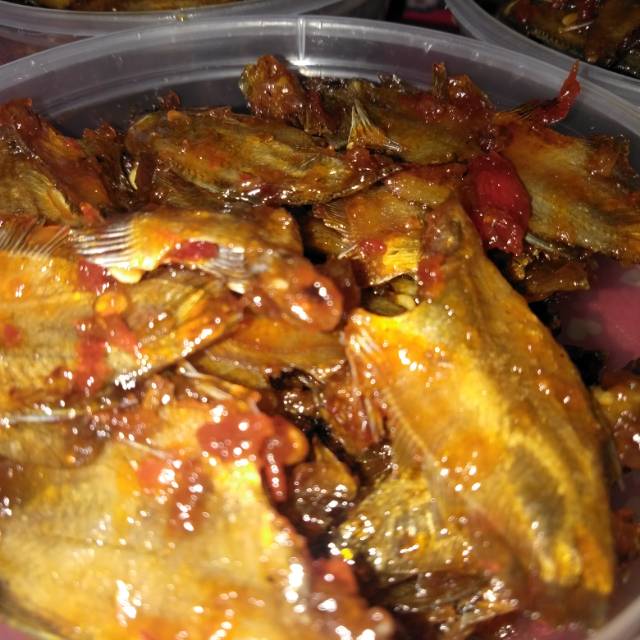 

ikan sepat kering borneo balado kriuk...