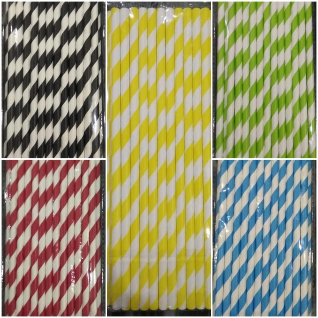 Paper Straw - Sedotan Kertas isi 25 pcs